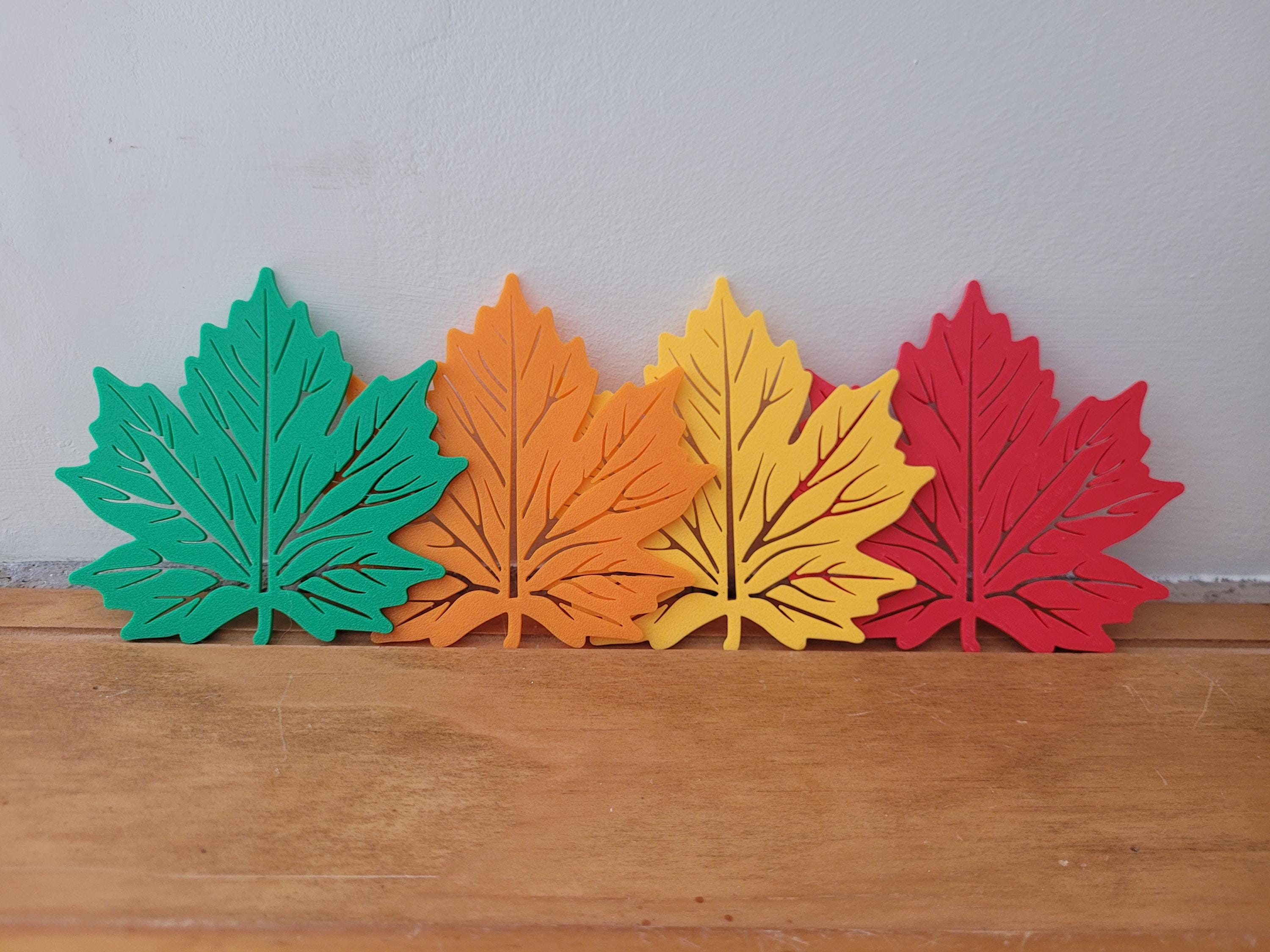 メープルリーフコースター4枚セット - Etsy 日本