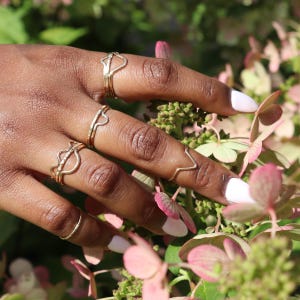 Set of 2 or More Stacking Rings / Mix & Match Stacking Ring Set in 14k Gold Fill or Sterling Silver