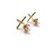INTERSECT - Handmade Notched X Stud Earrings in Brass, Sterling Silver ...