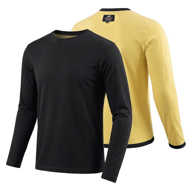 Camiseta de motociclista con forro de aramida, resistente a la abrasión, para motociclistas 1.0 Black