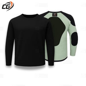Aramid Lined Motorcycle Riding Shirt CE Armored Protection with Back Armor Pocket White / Black