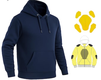 Armored Kevlar Motorcycle Hoodie - CE Level 2 Protection for Street Bike Riders (Unisex)