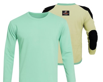 Mint Green Kevlar Motorcycle T-Shirt Armored