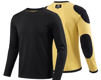 Camiseta de moto con forro de aramida y certificación CE.