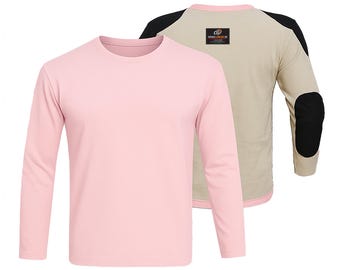 Pale Pink Kevlar Motorcycle T-Shirt Armored