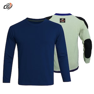 Aramid Lined Armored Motorcycle Shirt: CE Padded Biker Tee