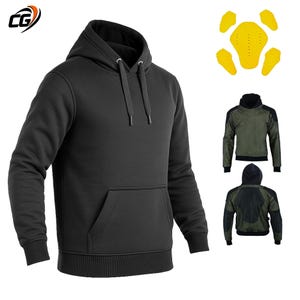Ultimate Protection Kevlar Motorcycle Hoodie with CE Level 2 Armor Unisex Street Bike Jacket