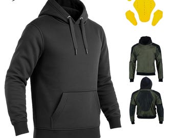 Kevlar Motorcycle Hoodie: CE Level 2 Armored Unisex Biker Jacket