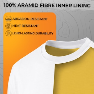 Camiseta de motociclista con forro de aramida, resistente a la abrasión, para motociclistas 1.0 imagen 6