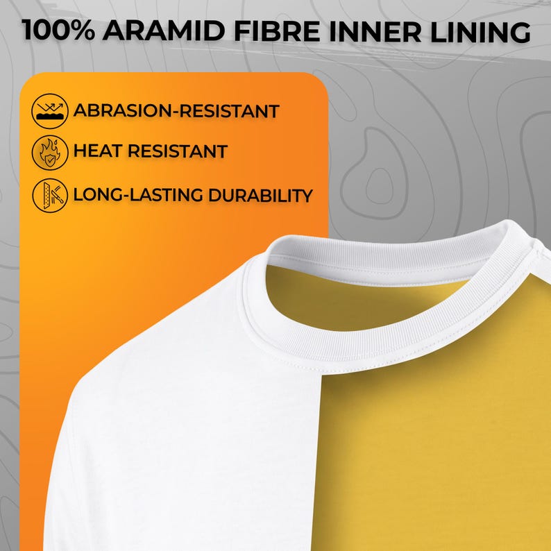 Camiseta de motociclista con forro de aramida, resistente a la abrasión, para motociclistas 1.0 imagen 6
