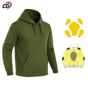 Ultimate Protection Kevlar Motorcycle Hoodie with CE Level 2 Armor Unisex Street Bike Jacket
