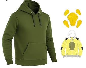 Armored Kevlar Motorcycle Hoodie: Unisex CE Level 2 Protection for Street Bike Riders