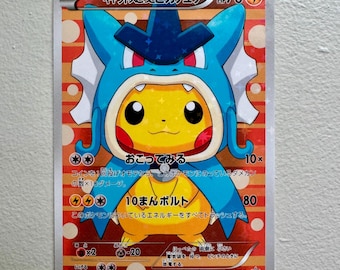 Tarjeta PROXY de Pikachu (Gyarados) con poncho