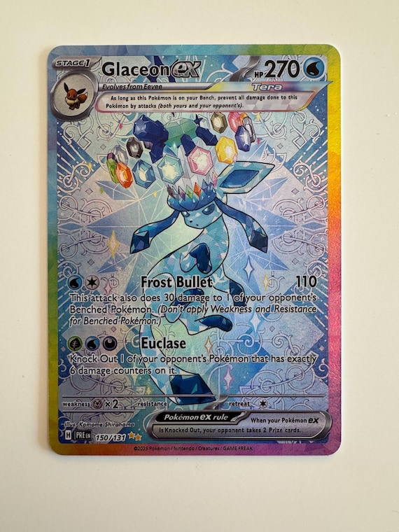 Pokemon Glaceon Ex Prismatic Evolutions PROXY Card