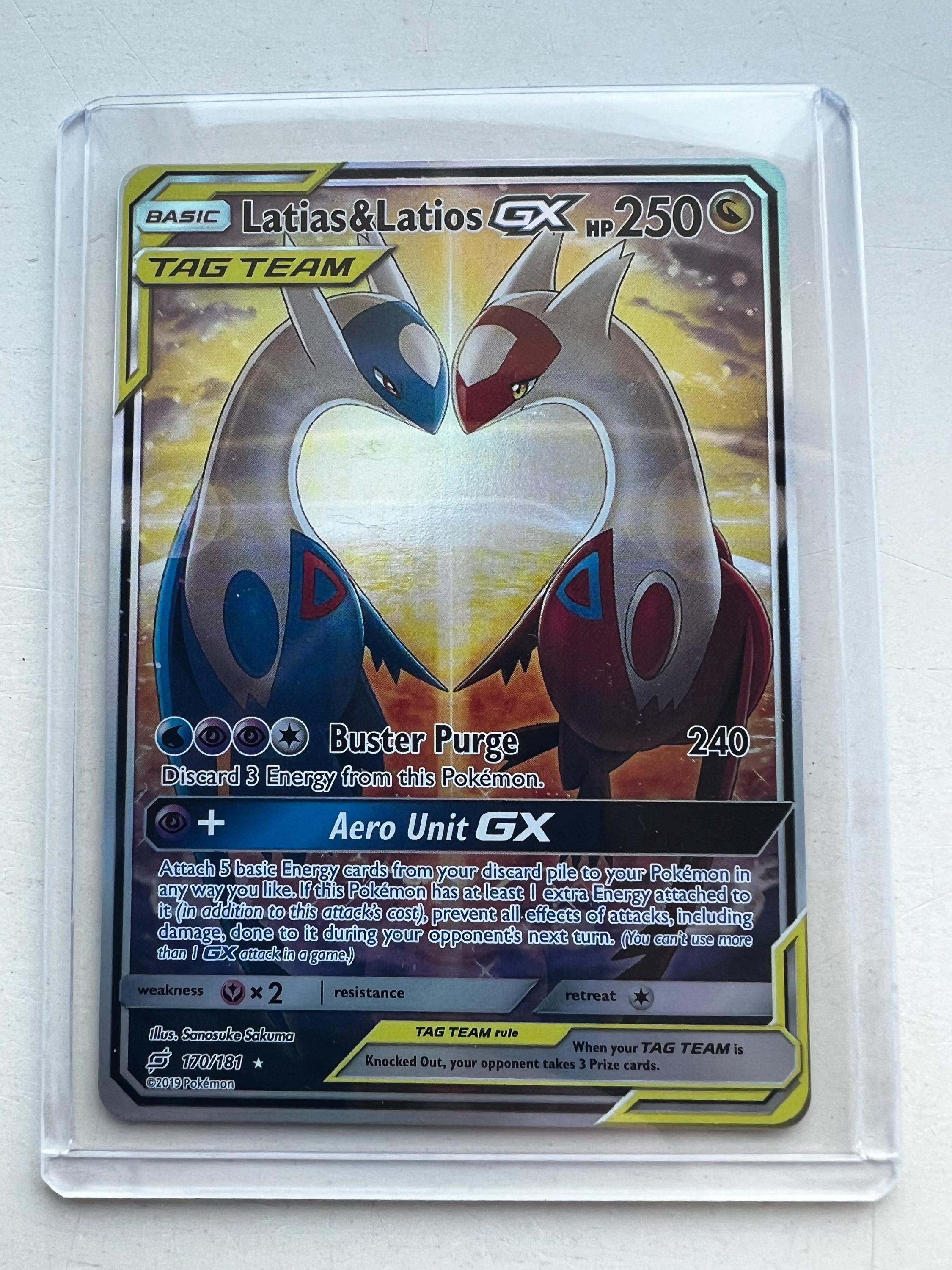 Pokemon Latias \u0026 Latios Team Up PROXY Karte, image size:2250x3000