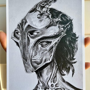 The Arcane Herald | arcane viktor jayce jayvik league of legends riot jinx ekko vi caitlyn print pencil wall decor art illustration drawing