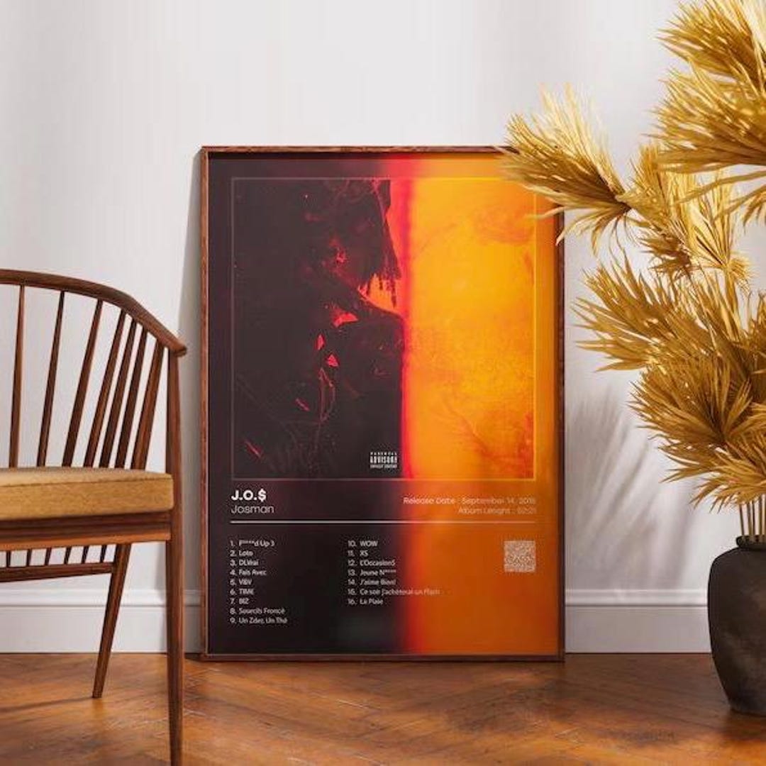 J O S Album Poster Josman French Rap Poster Urban Modern Art j-o-s-album-poster-josman-french-rap-poster-urban-modern-art
