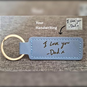 Cadeau garçons d'honneur, porte-clés en cuir personnalisé, porte-clés écriture manuscrite, porte-clés, cadeau pour elle lui, porte-clé personnalisé, cadeau d'anniversaire