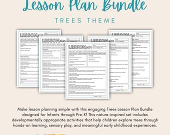 Trees Lesson Plan Bundle | Infant, Toddler, Preschool & Pre-K Spring Theme
