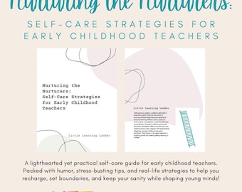 Self-Care for Early Childhood Teachers E-Book | Funny & Practical Guide | Instant Download | Teacher Wellness Book