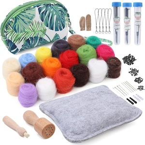 Needle Felting Kit Beginner Craft Kits for Adults. . DIY Starter Kit,  Needle Felting Starter Kit For Girls, DIY Craft Kit for Adults