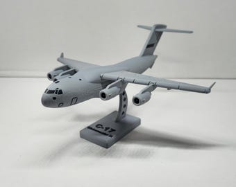 3D Printed C-17 Globemaster III - Military Cargo Aircraft Display Model