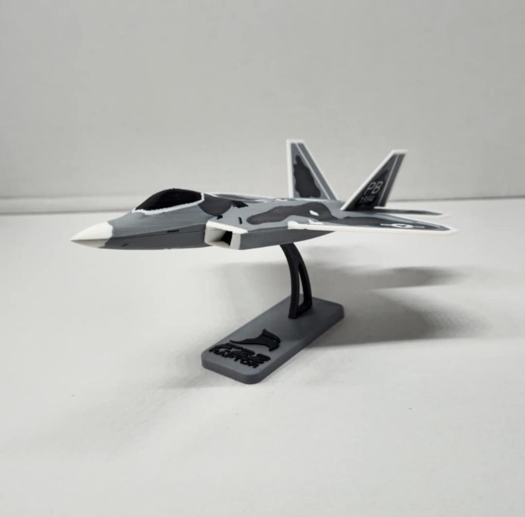 3D Printed F-22 Raptor Jet Model - Etsy