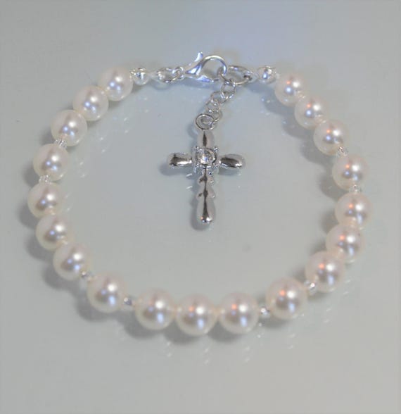 First Communion Bracelet/First Communion Rhinestone Etsy