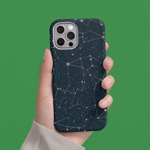Konstellationen Handyhülle, Sterne Astrologie Handyhülle für iPhone 16 15 14 13 12 11 Pro Max Mini, Samsung Galaxy S24 S23 S22 S20 Ultra