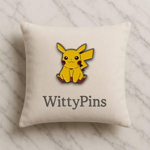 Pin esmaltado de Pikachu para mochila, chaqueta, sombrero. Insignia inspirada en Pokémon kawaii. Regalo para fans, niños y coleccionistas. Accesorios.