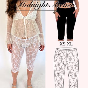 Lace & Solid Capri Sewing Pattern | Video Tutorial