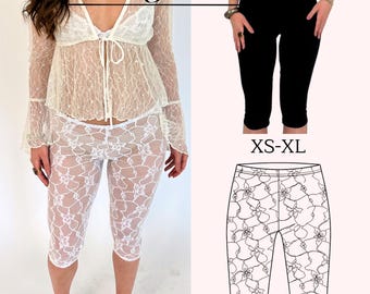 Lace & Solid Capri Sewing Pattern | Video Tutorial