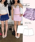 Low Waisted Mini Skirt + Built-in Shorts Sewing Pattern| Video Tutorial product logo