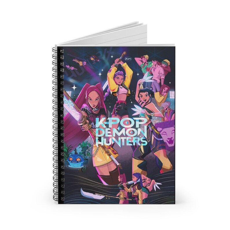 Buy KPOP Demon Hunters Cute Huntrix Spiral Notebook - Ruled Line, Art ...