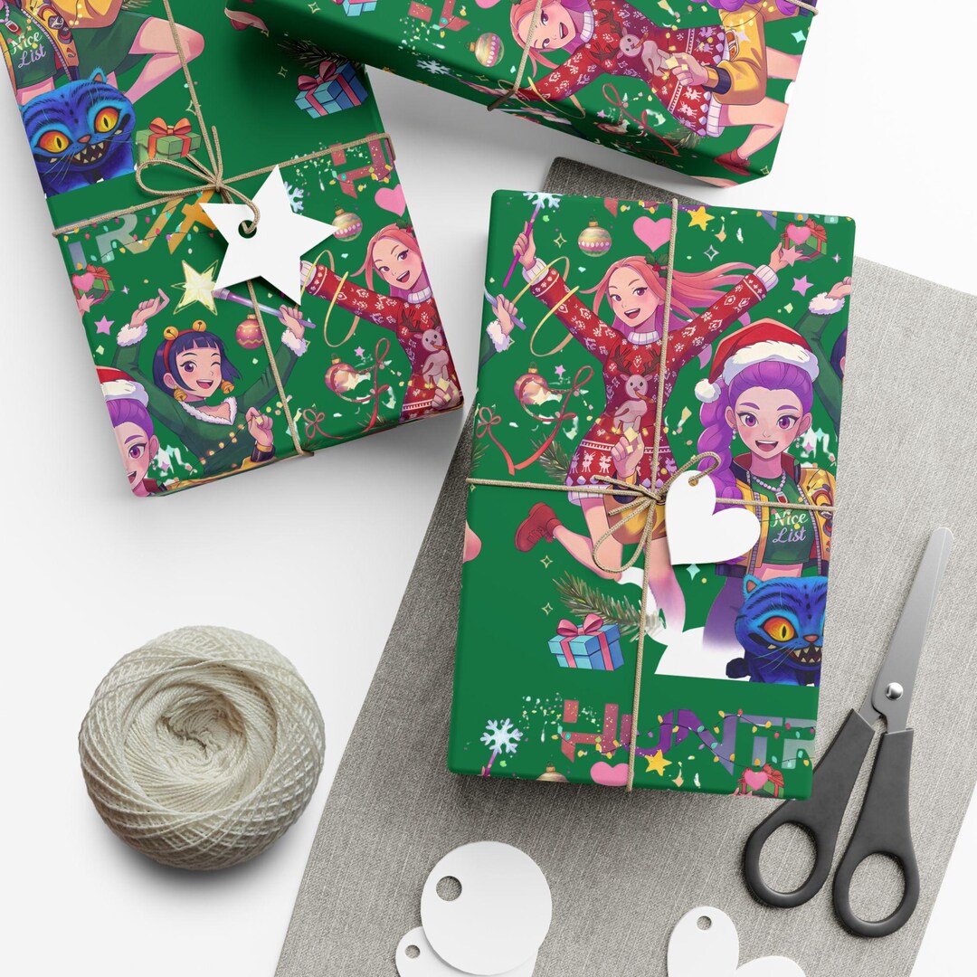 Buy Kpop Demon Hunters | Huntrix Christmas | Festive Gift Wrap Papers ...