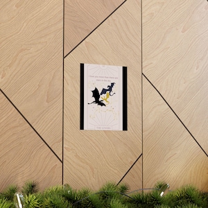 Vierde vleugel, tarotkaart The Lovers, poster romantische draak, liefde Art Print, Lovers Wall Decor, fantasie kamerdecoratie, cadeau voor koppels