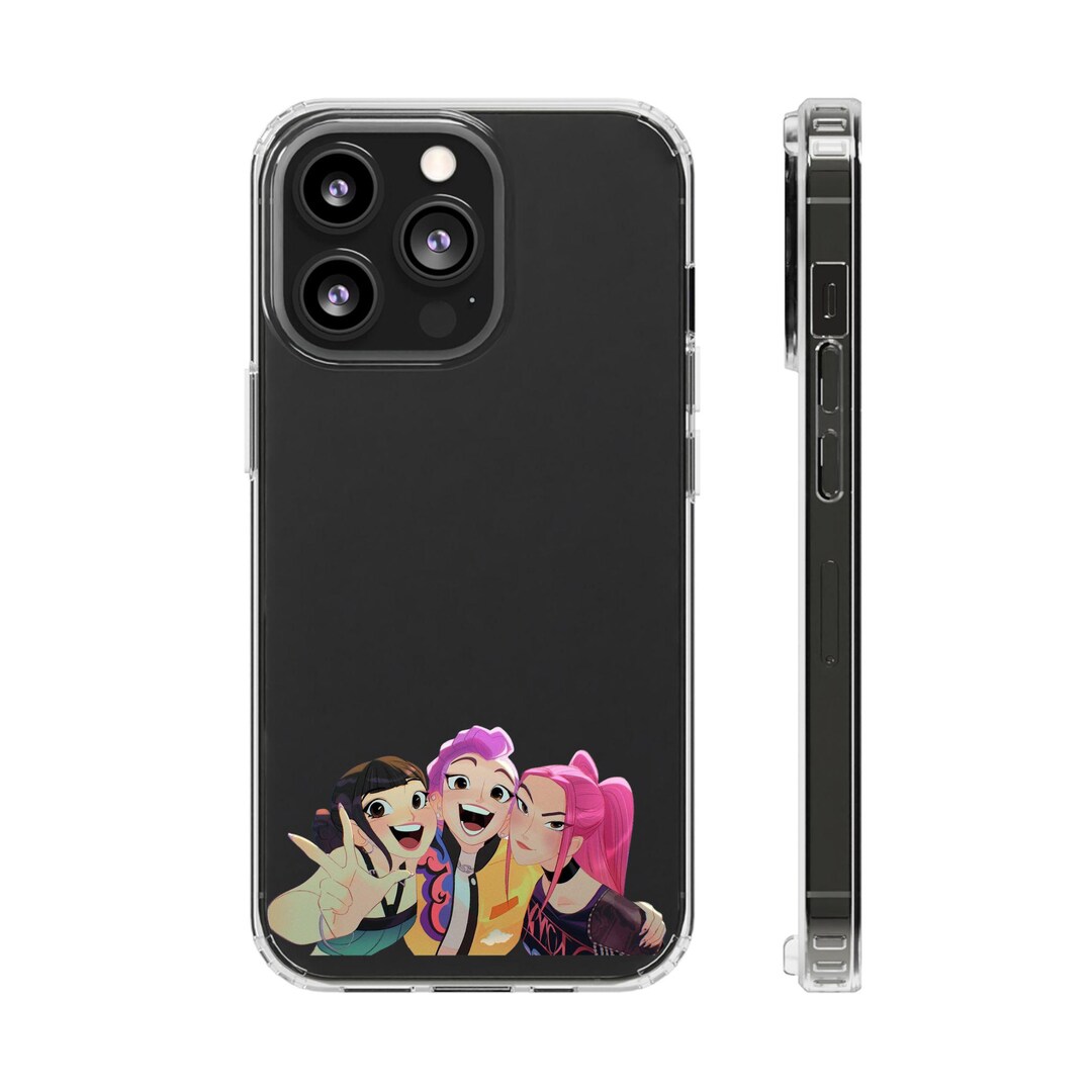 Kpop Demon Hunters Huntrix Phone Clear Case Rumi, Mira, Zoey