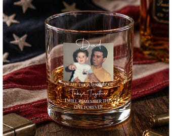Custom Photo Father of the Bride Whiskey Glass, Personalized Wedding Thank You Gift for Dad, Father of the Bride Gift, Father of the Groom
