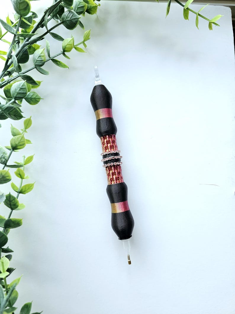 Diamond art pen Multiplacer art tool Diamond Painting Accessories 3D printed dual ended push in tip pen Hollow E-painter compatible Rainbow Purple gold knots