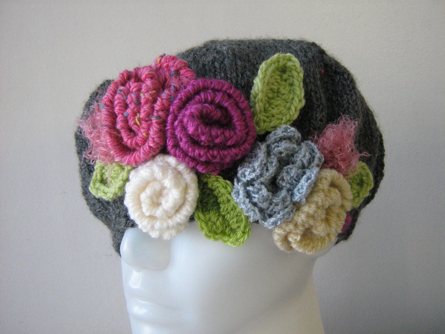 KNITTED BERET - Etsy