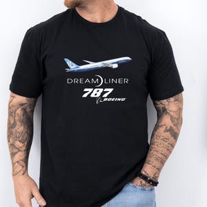 Boeing 787 Shirt, B787 Aircraft T-Shirt, Boeing Shirt, Aviation Apparel, Gift Aviator, Present For Pilot, Mechanic or Engineer, Airplane Tee