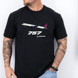 757 Boeing Airplane Tee, B757 Aircraft Design Shirt, Aviation Gift, b-757 t-shirt, Engineer, Aircraft Mechanic Shirt, Boeing Shirt, 757 tee