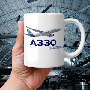 Airbus A330 Coffee Mug, Airplane Lover Gift, Aviation Enthusiast Mug, A330 Aircraft Mug, – Pilot Gift Cup, Custom Mug for Aviation Mechanics