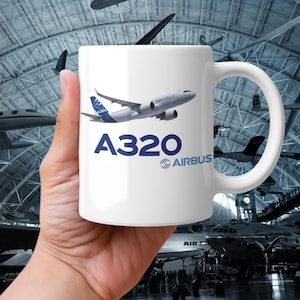 Airbus A320 Coffee Mug, Airplane Lover Gift, Aviation Enthusiast Mug, A320 Aircraft Mug, – Pilot Gift Cup, Custom Mug for Aviation Mechanics