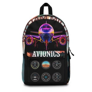 Sac à dos personnalisé pour aviateur | Sac de voyage pour pilote, cartable pour enfant, cadeau avion, sac à dos personnalisé, passionné d'aviation, avion