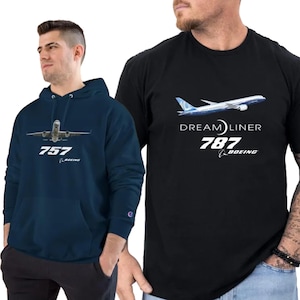 Custom Boeing Aircraft Mechanic Apparel, Boeing 737, 747, 757, 767, 777, and 787, Aviation Shirt, Plane Hoodie, Long Sleeve or Sweatshirt