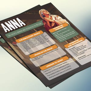 Anna: de trouwe vrouw die de Messias herkende | Informatieblad en studiegids voor de kinderbijbel