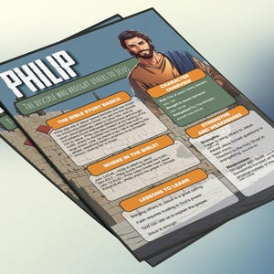 Filippus - De discipel die anderen tot Jezus bracht | Informatieblad en studiegids voor de kinderbijbel