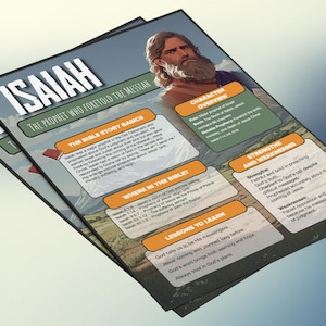 Jesaja: de profeet die de Messias voorspelde | Informatieblad en studiegids voor de kinderbijbel