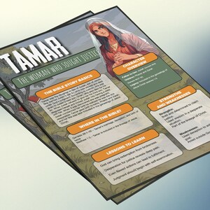 Tamar - De vrouw die gerechtigheid zocht | Informatieblad en studiegids voor de kinderbijbel